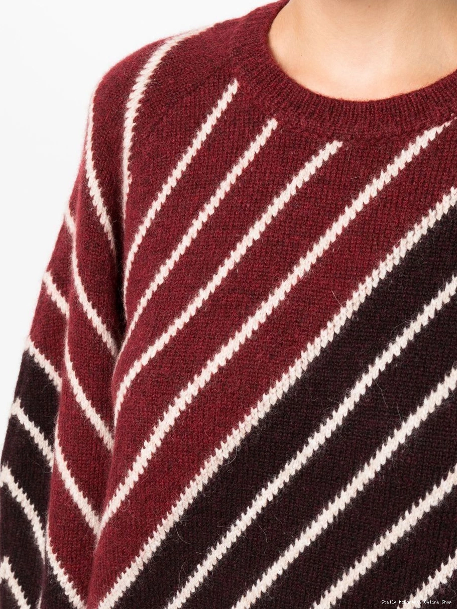 Cheap diagonal-stripe Stella Women McCartney jumper 0815